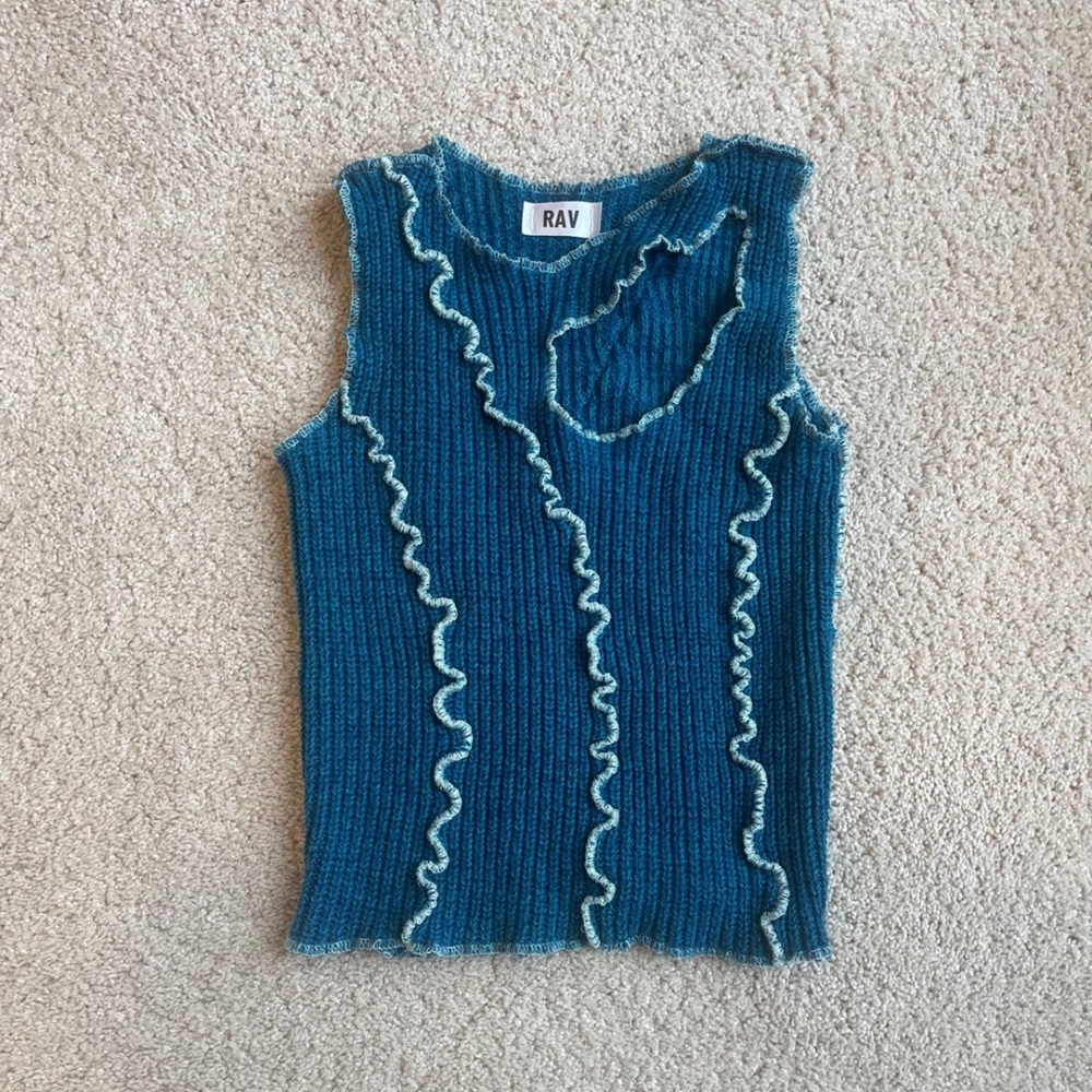 Hand Made one of a kind knit top from RAV threads